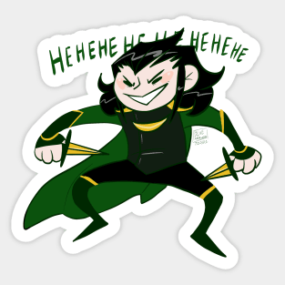 God of Mischief (And Knifes) Sticker